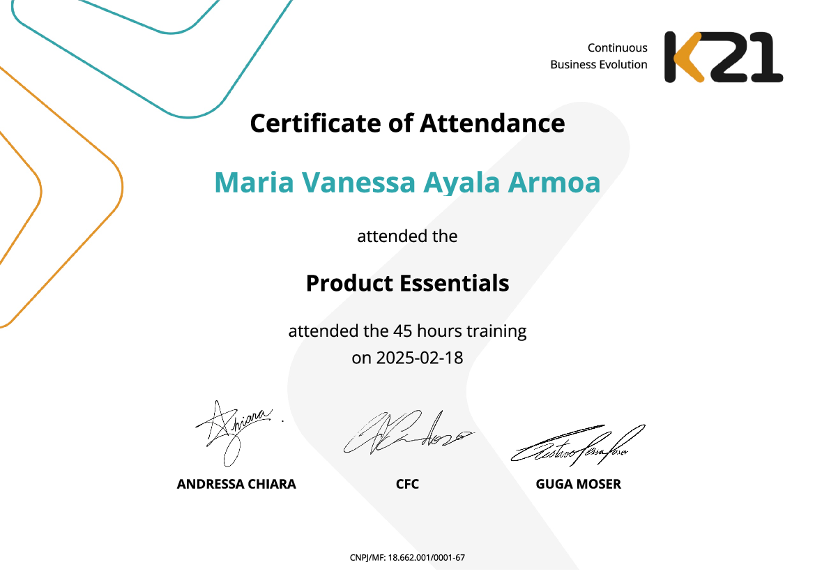 Certificado K21